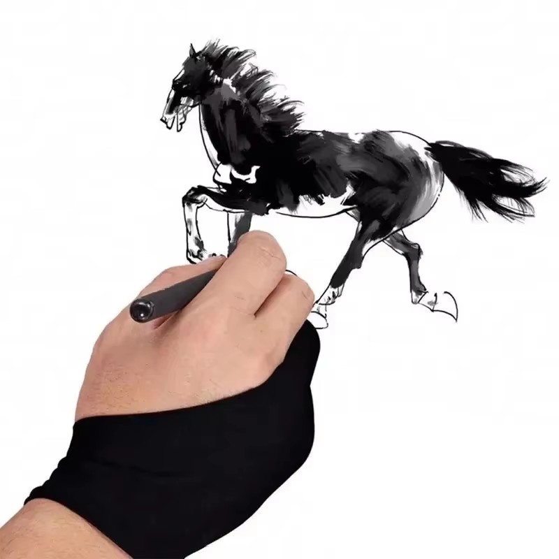 Two-Fingers Anti-touch Paintin - Drawing Glove Artist ulasan dan harga
