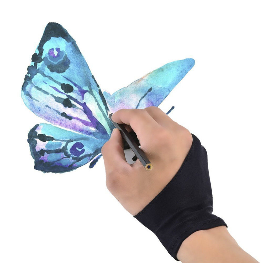 2Pcs Drawing Glove for Tablet  - Drawing Glove Artist ulasan dan harga