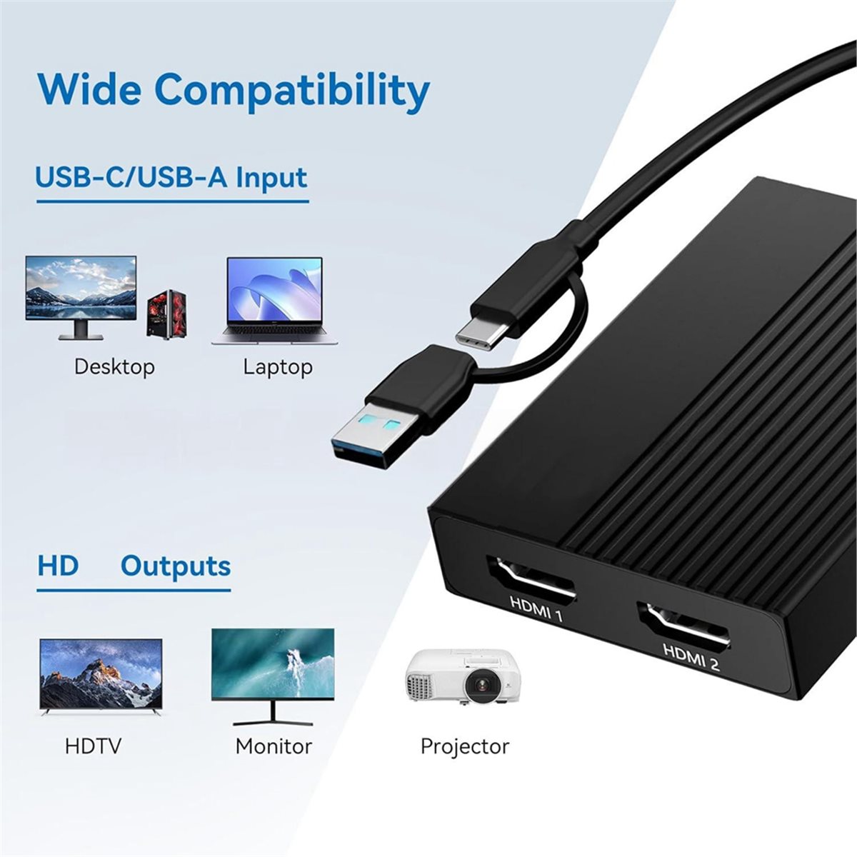 TYPE-C + USB Dual-Head 2-in-1  - Usb Hub Type C ulasan dan harga