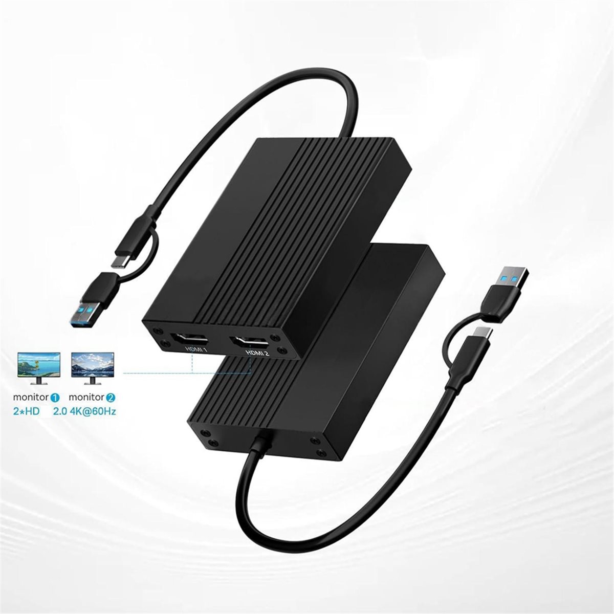 TYPE-C + USB Dual-Head 2-in-1  - Usb Hub Type C ulasan dan harga
