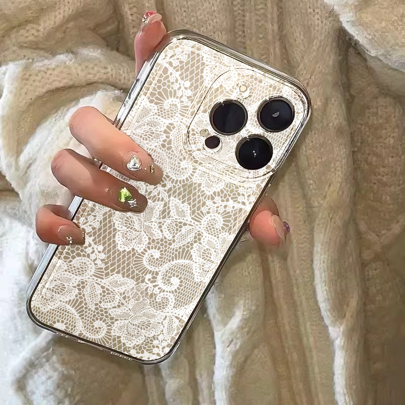 New Black White Lace Phone Cas - Samsung Galaxy A55 ulasan dan harga