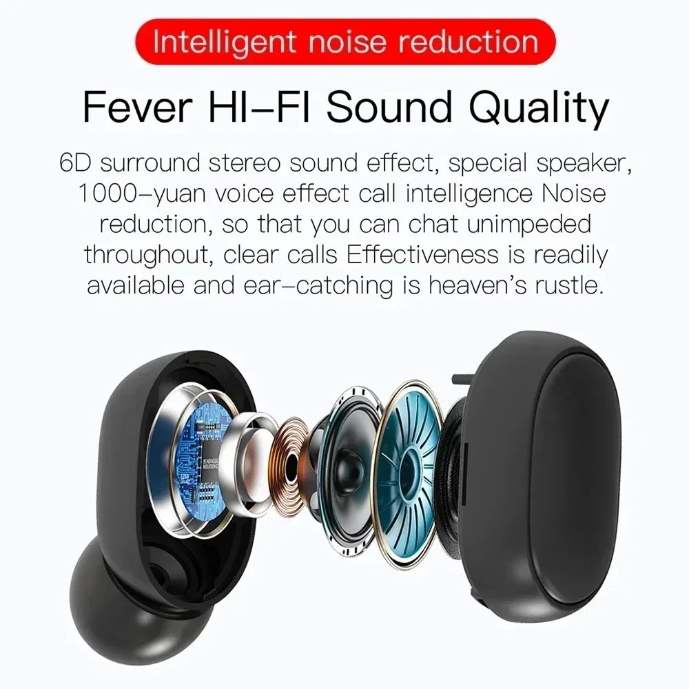 TWS E6S Bluetooth Earphones Wi - Wired Earphone Lightning ulasan dan harga
