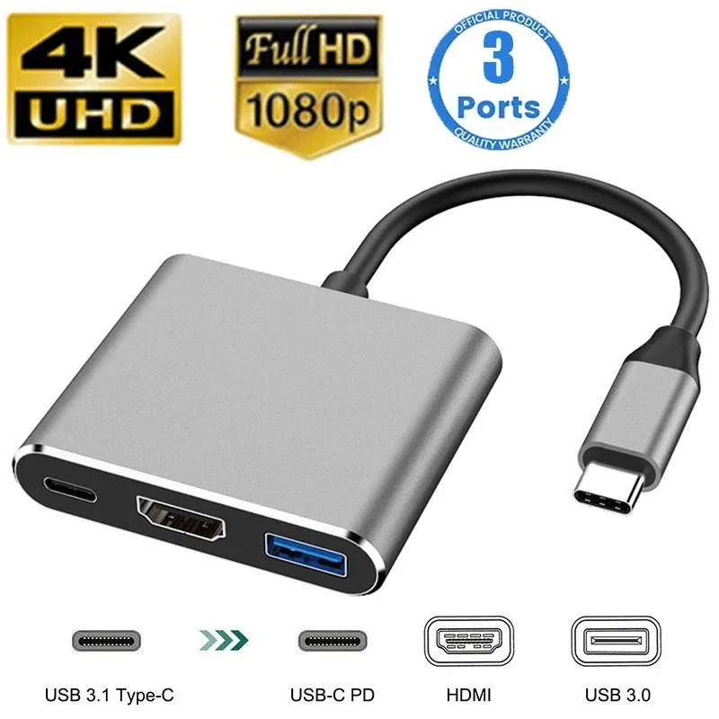 USB C HUB 3in1 Type C 3.0 to H - Usb Hub Type C ulasan dan harga