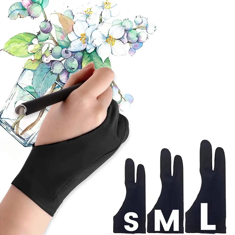 S/M/L Two-Finger Drawing Glove - Drawing Glove Artist ulasan dan harga