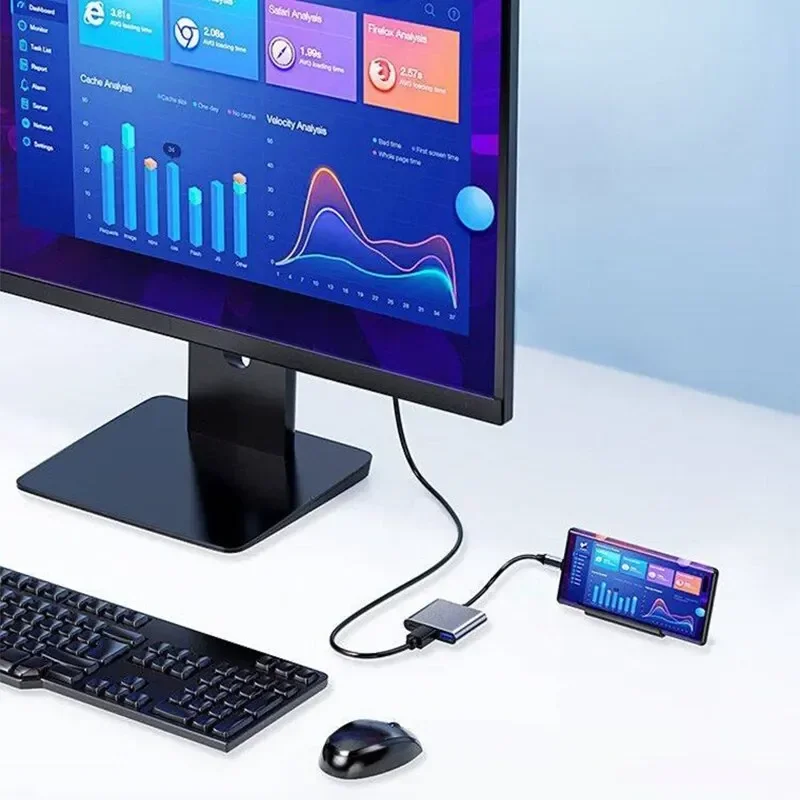 Type-C 3-in-1 Multiport Adapte - Usb Hub Type C ulasan dan harga