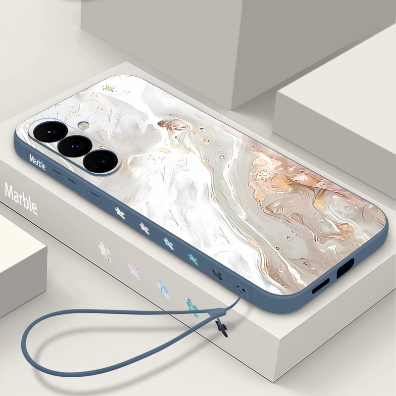 Marble Print Soft TPU Lanyard  - Samsung Galaxy A55 ulasan dan harga